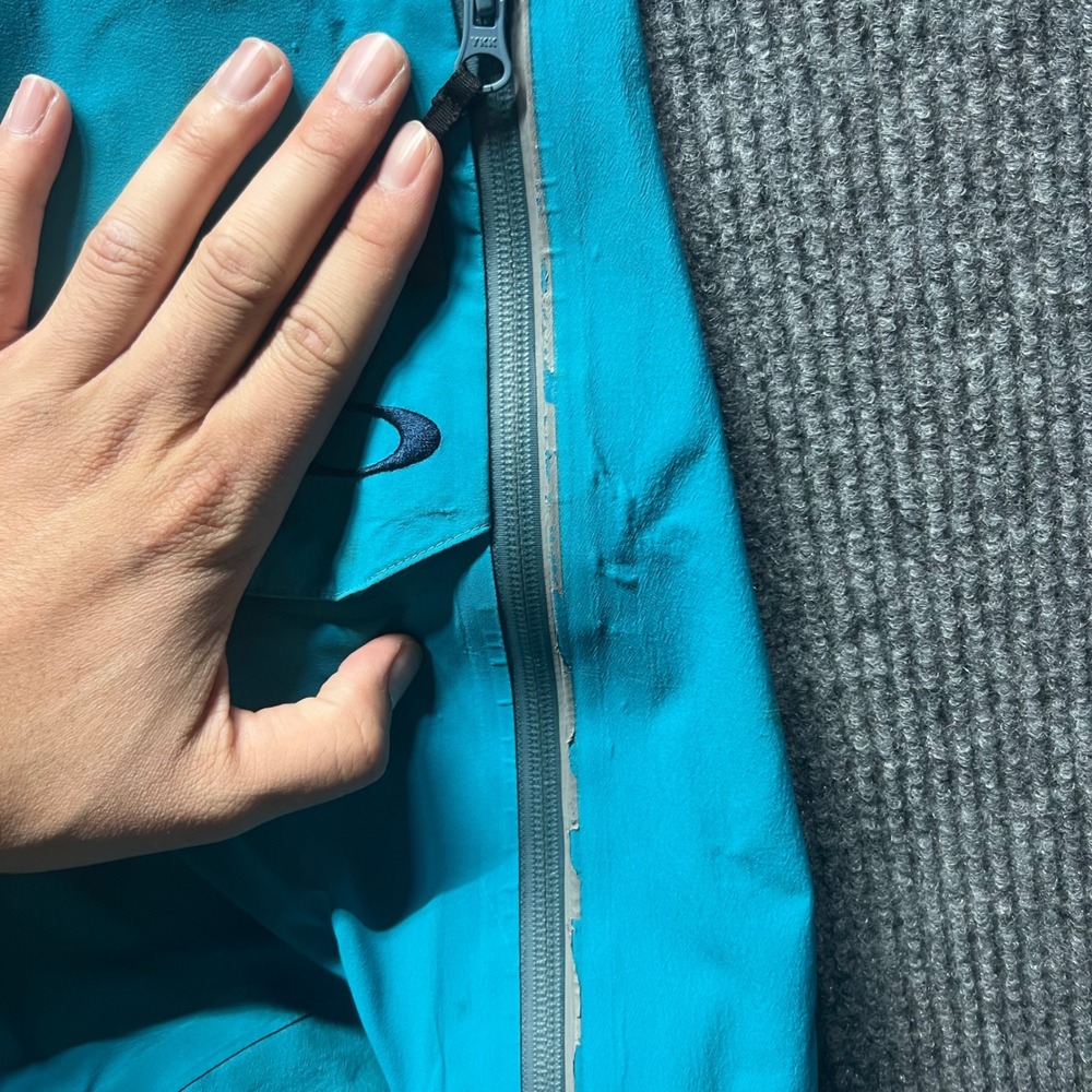 Oakley Pro Rider GoreTex Pro Ski Pants Mens L Teal RECCO Snowboard Shell Winter - Picture 5 of 16